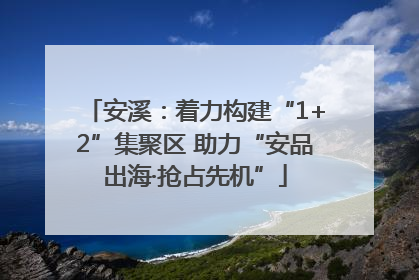 安溪：着力构建“1+2”集聚区 助力“安品出海·抢占先机”